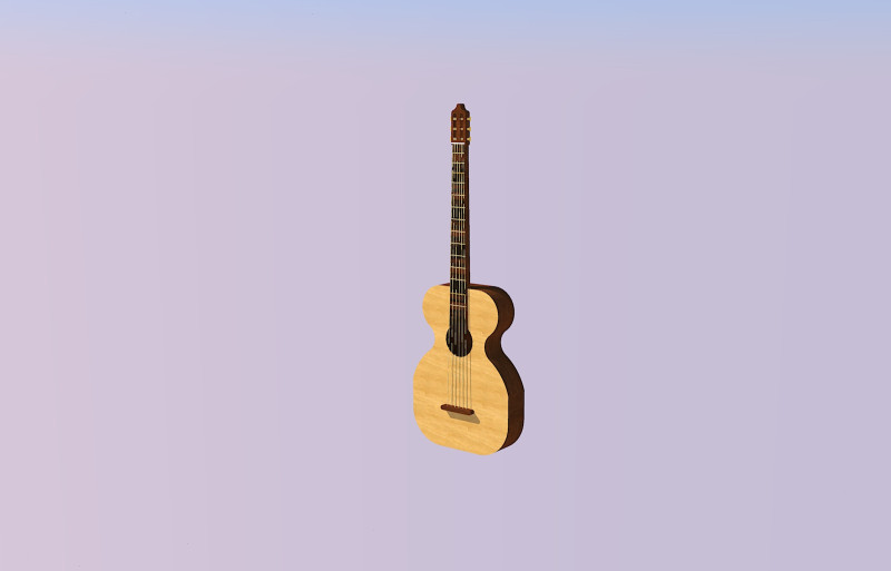 Chitarra-guitar 3D Modell .c4d .max .obj .3ds .fbx .stl .blend
