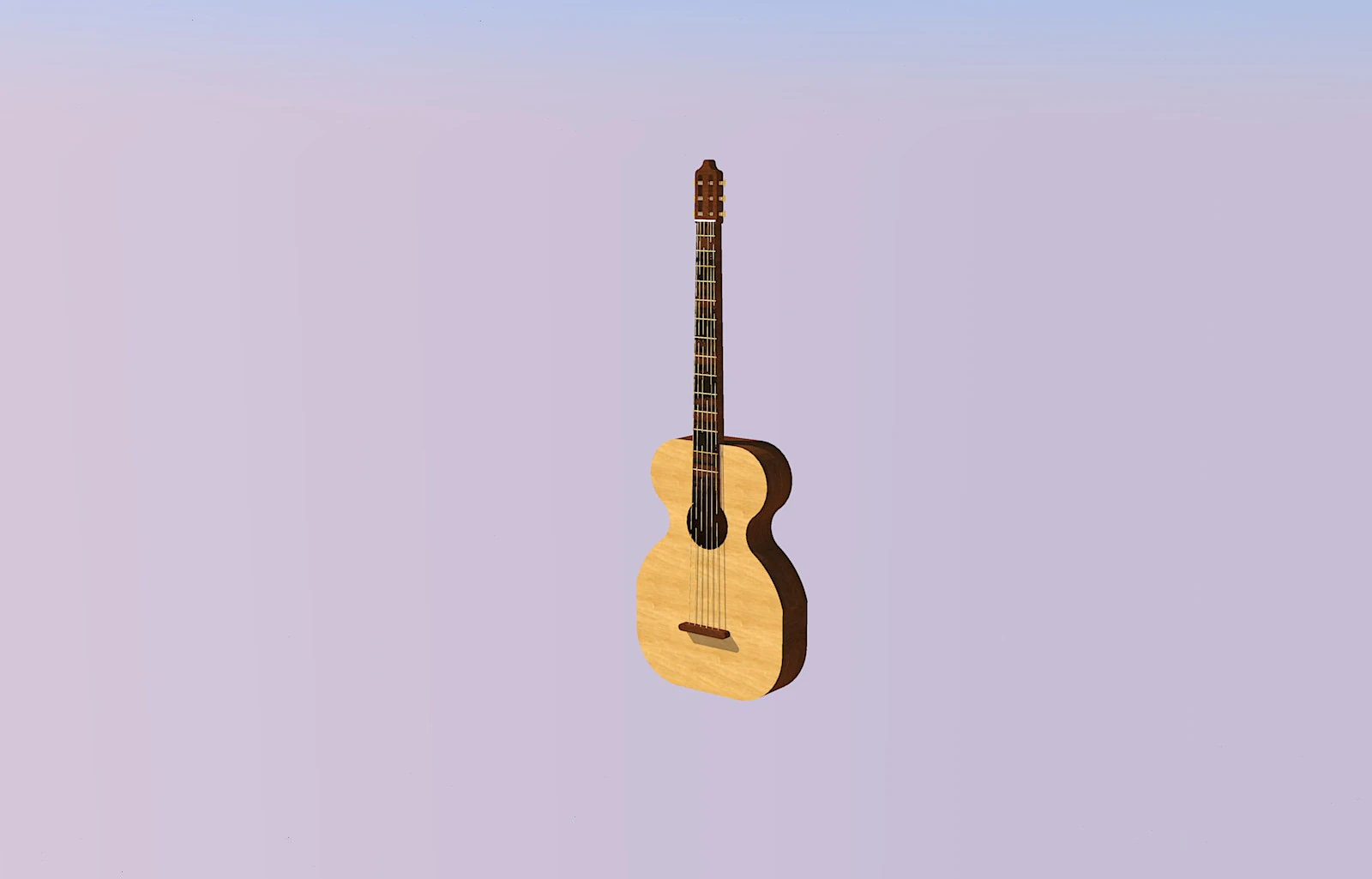 Chitarra-guitar 3D Model .c4d .max .obj .3ds .fbx .stl .blend 