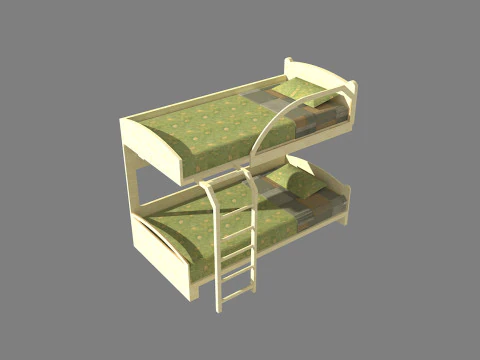 Letto-letto Modello 3D