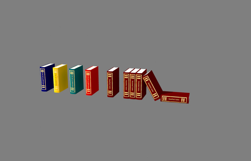 Libri-book 3D Модель .c4d .max .obj .3ds .fbx .stl .blend 