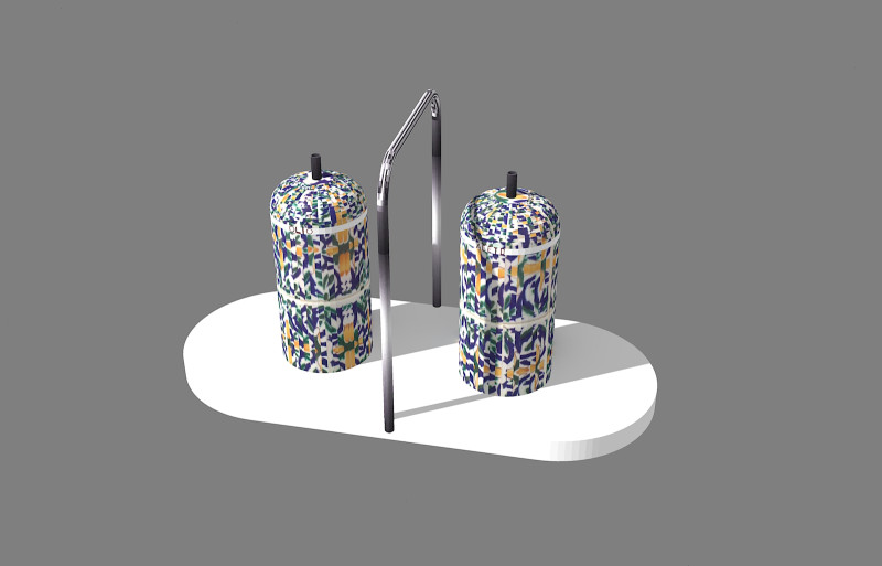Olio aceto-cruet 3D Modell .c4d .max .obj .3ds .fbx .stl .blend 