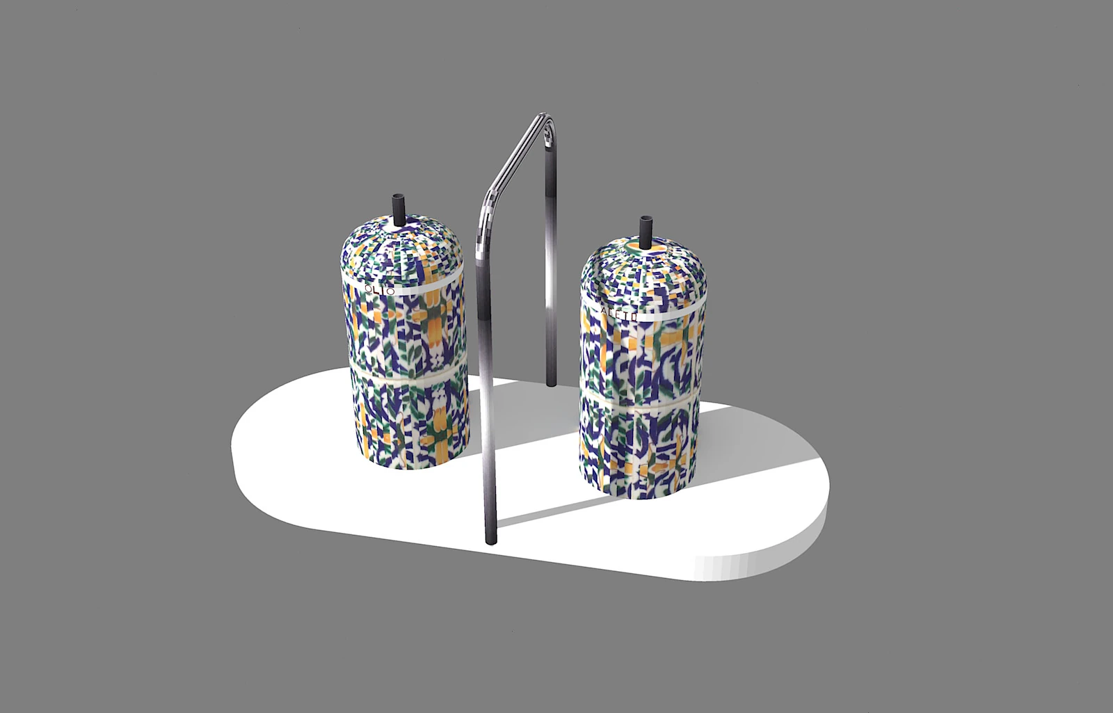 Olio aceto-cruet 3D Model .c4d .max .obj .3ds .fbx .stl .blend 