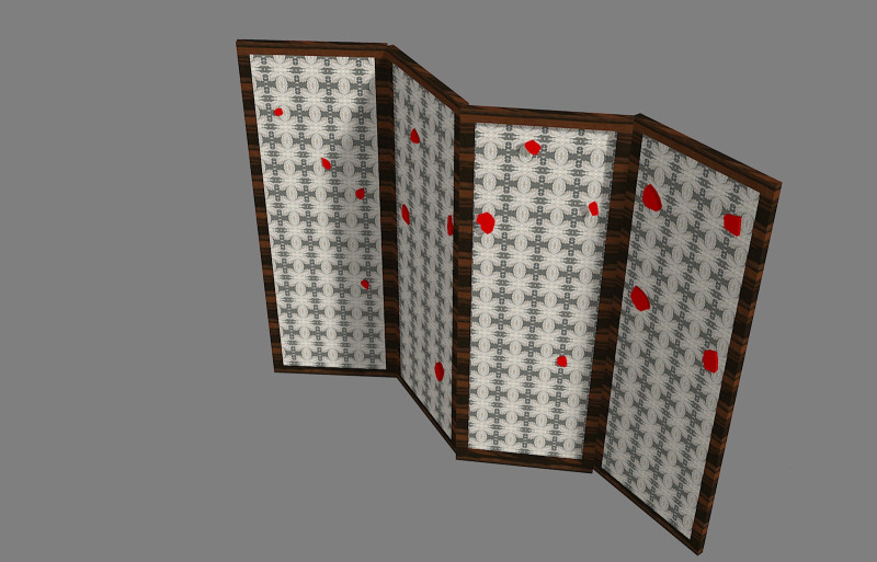 Paravento-screen 3Dモデル .c4d .max .obj .3ds .fbx .stl .blend