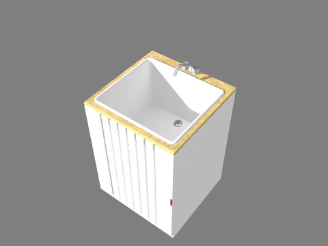 Pila-lavandino Modello 3D