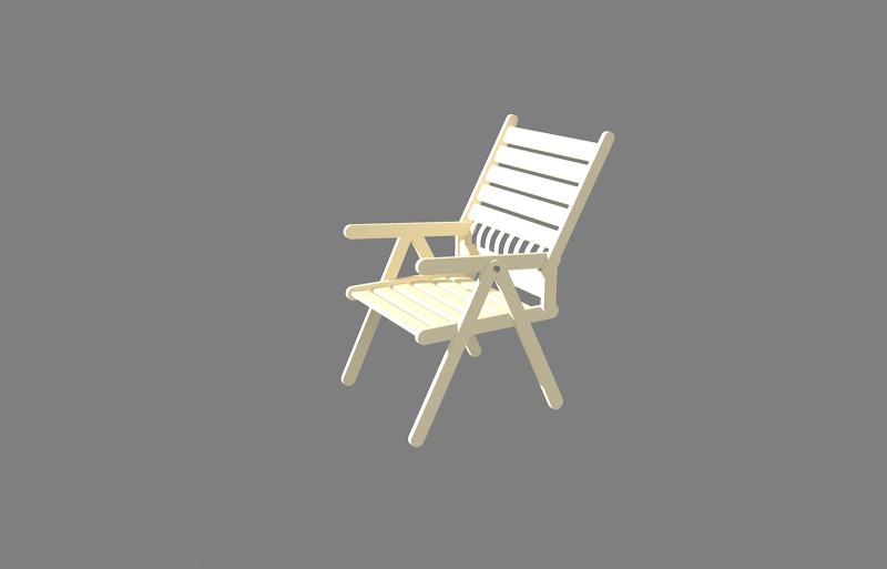 Sdraio-deck chair Modelo 3D .c4d .max .obj .3ds .fbx .stl .blend