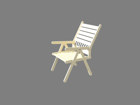 Sdraio-deck chair 3D Модель