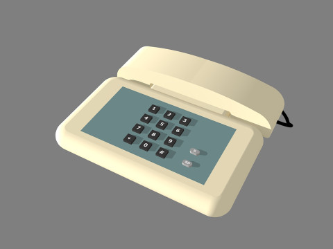 Telefono-telephone Modello 3D