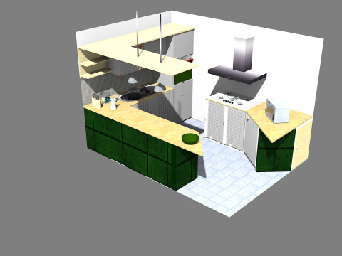 Cucina-kitchen Modelo 3D