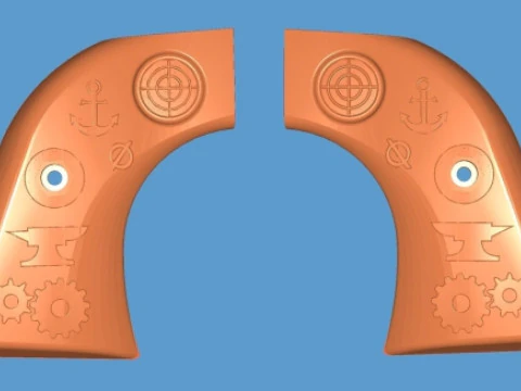 XR3-RED Grip models 3D Model
