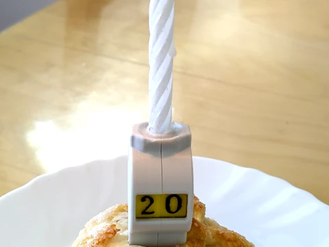 Numbers Candle Holder Modelo de impresión 3D