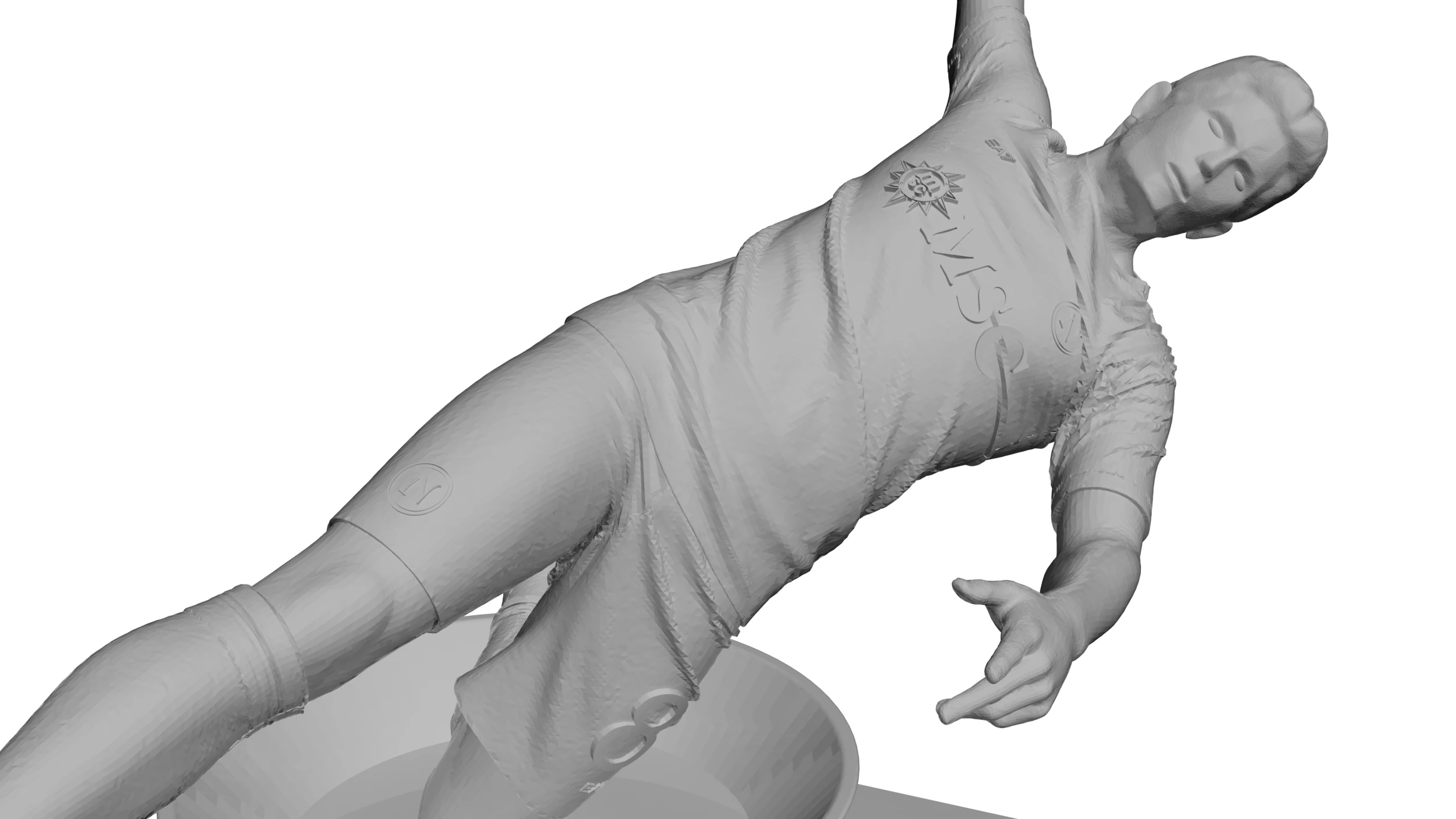 McTominay Iconic Goal Celebration Napoli Scudetto Moment- Normal poli for 3d print e hight poly 3D Print Model .c4d .max .obj .3ds .fbx .stl .blend 