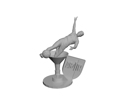 McTominay Iconic Goal Celebration Napoli Scudetto Moment- Normal poli for 3d print e hight poly 3D 打印模型
