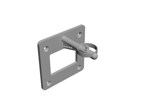 Echo show wall mount to be applied to the electrical socket frame with its rotating base 3D Print Model