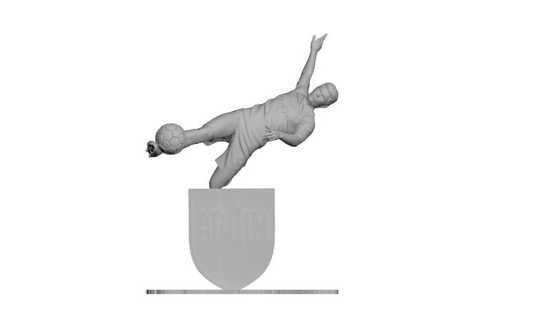 McTominay Napoli Scudetto Tribute 3D Printable Soccer Figurine v20 3D-Druckmodell .c4d .max .obj .3ds .fbx .stl .blend 