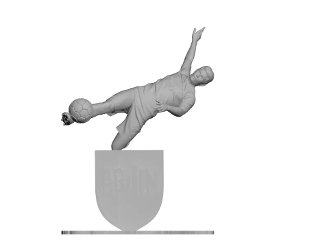 麦克托米奈那不勒斯意甲联赛致敬 3D 打印足球雕像 v20 3D 打印模型