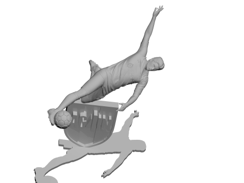 McTominay Napoli Scudetto Tribute 3D Printable Soccer Figurine v20 3D-Druckmodell