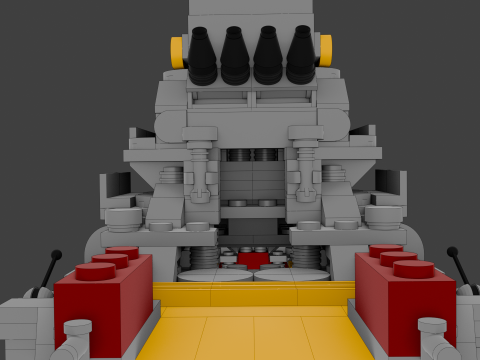 A large 3D ship with 136 separate s Model 3D