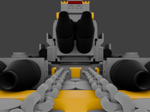 A large 3D ship with 136 separate s Model 3D