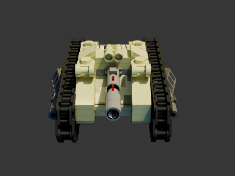 3 Model - A small LEGO all-terrain vehicle consisting of 108 individual s 3D 模型