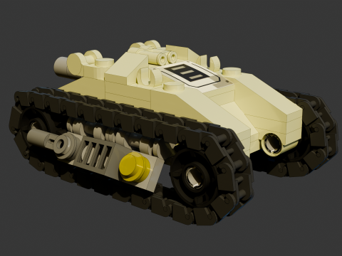 3 Model - A small LEGO all-terrain vehicle consisting of 108 individual s 3D 模型