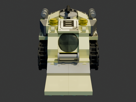 4 Model - A small Lego forklift consisting of 112 individual s 3D मॉडल