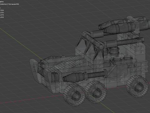 5 Model - A small LEGO open-top armored car consisting of 91 individual s 3D 模型