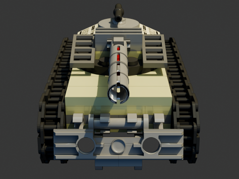8 Model - A small Lego tank version 3 consisting of 99 individual s 3D 模型