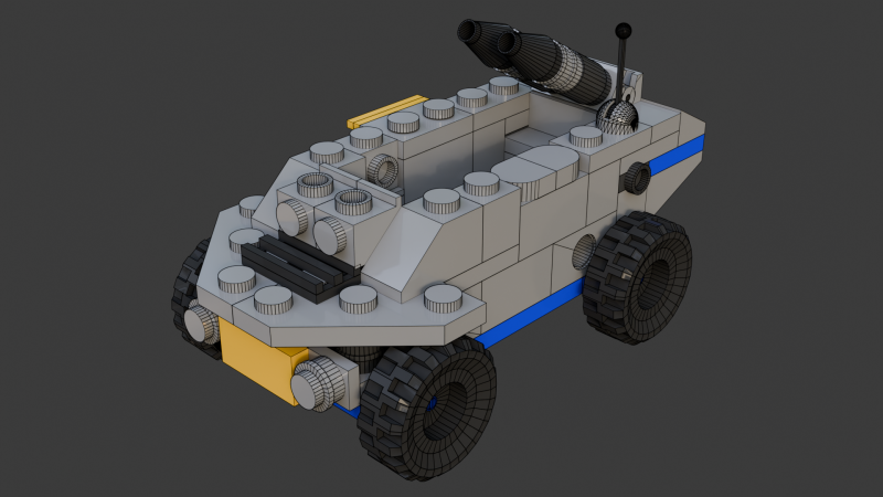 2 Model - 84 kişiden oluşan küçük bir zırhlı araç 3D Model .c4d .max .obj .3ds .fbx .stl .blend 