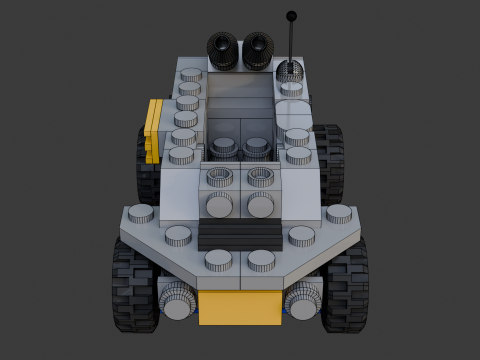 2 Model - 84 kişiden oluşan küçük bir zırhlı araç 3D Model