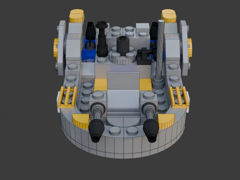 Model 5 - Small boat consisting of 110 separate s 3D Model