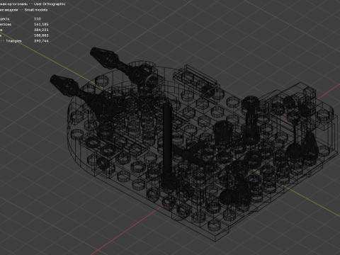 मॉडल 5 - छोटी नाव जिसमें 110 अलग-अलग नाव हैं 3D मॉडल