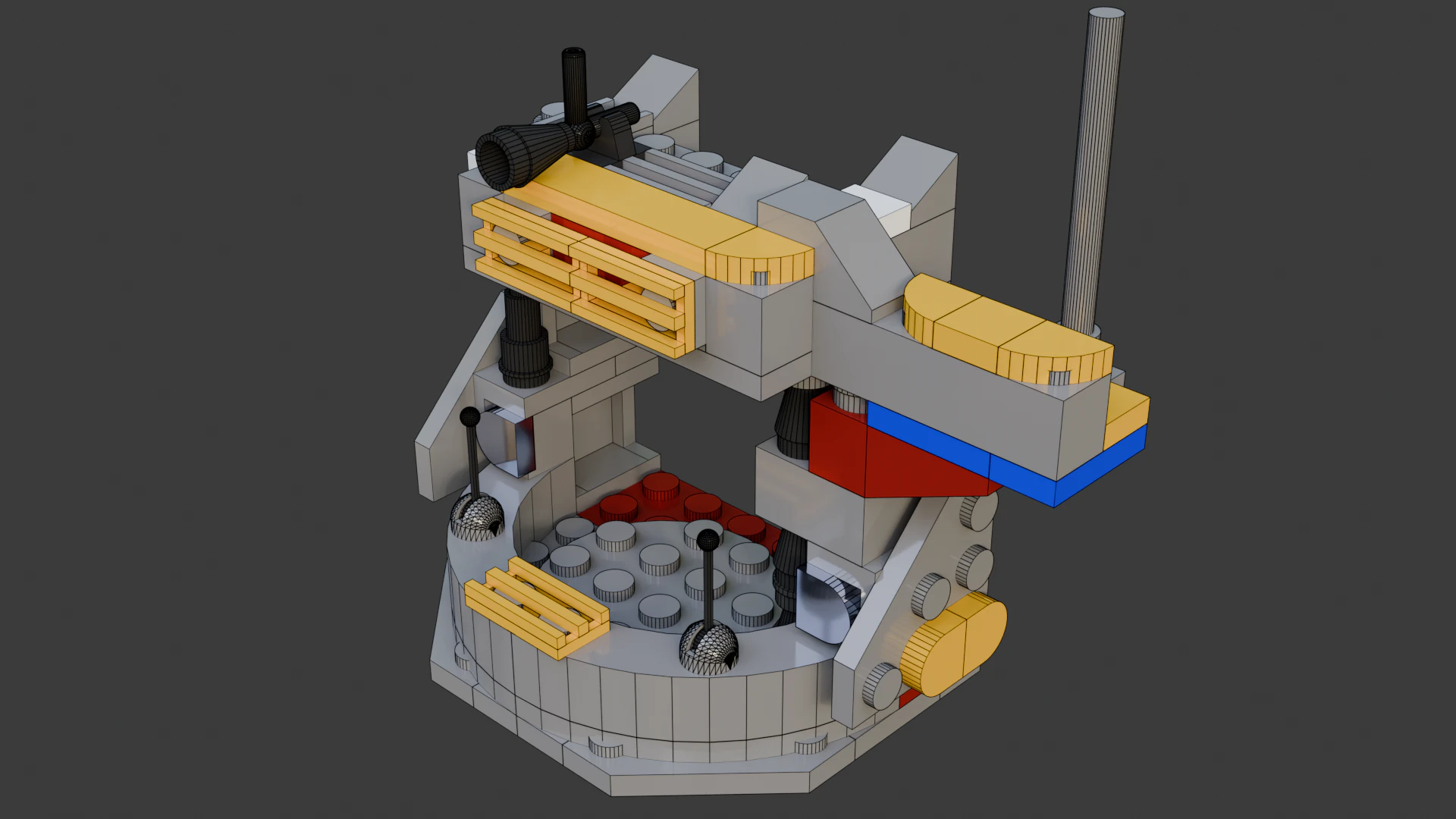 Model 7 - Station consisting of 95 separate s 3D Model .c4d .max .obj .3ds .fbx .stl .blend