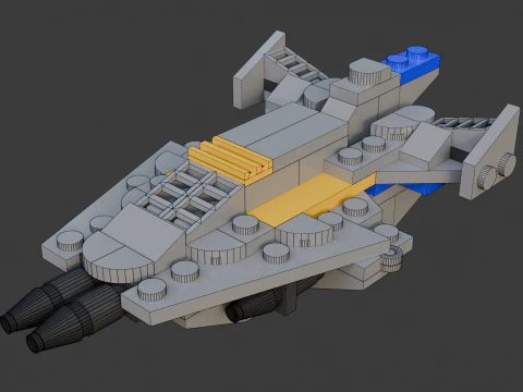 Модель 12 - Самолет, состоящий из 93 отдельных самолетов. 3D Модель