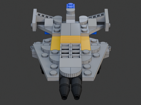 Модель 12 - Самолет, состоящий из 93 отдельных самолетов. 3D Модель