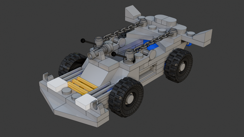 Model 14 - 85 ayrı parçadan oluşan zırhlı araç 3D Model .c4d .max .obj .3ds .fbx .stl .blend 