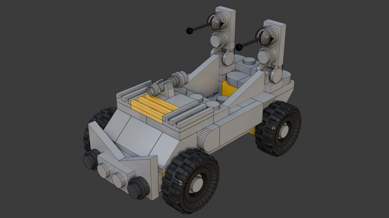Модель 15 — Бронеавтомобиль, состоящий из 79 отдельных автомобилей. 3D Модель .c4d .max .obj .3ds .fbx .stl .blend 