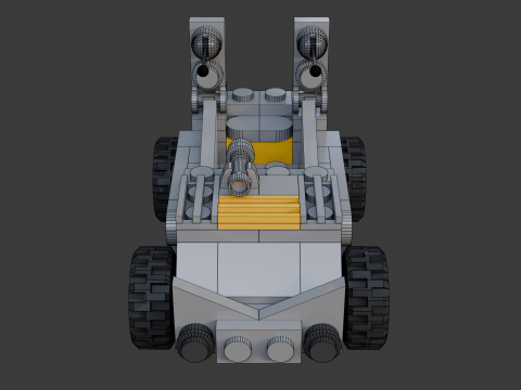 Модель 15 — Бронеавтомобиль, состоящий из 79 отдельных автомобилей. 3D Модель