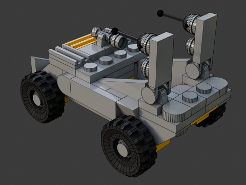 Модель 15 — Бронеавтомобиль, состоящий из 79 отдельных автомобилей. 3D Модель