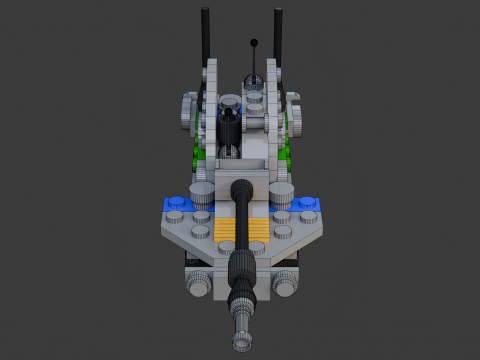 मॉडल 17 - टैंक जिसमें 106 अलग-अलग टैंक हैं 3D मॉडल