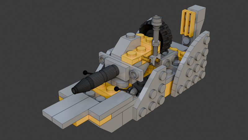 Model 18 - Łódź składająca się z 67 oddzielnych elementów Model 3D .c4d .max .obj .3ds .fbx .stl .blend 