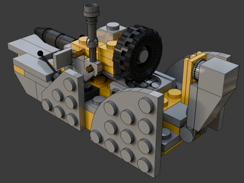 Model 18 - Łódź składająca się z 67 oddzielnych elementów Model 3D