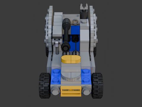 Modèle 19 - Voiture blindée composée de 97 véhicules distincts Modèle 3D