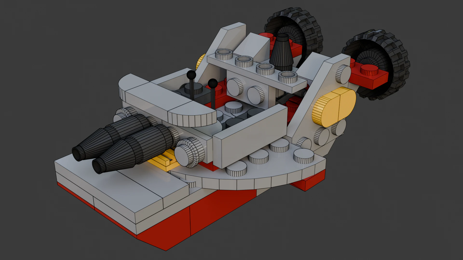 Model 20 - Boat consisting of 74 separate s 3D Model .c4d .max .obj .3ds .fbx .stl .blend 
