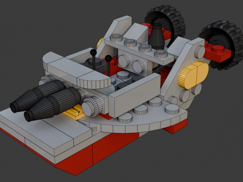 मॉडल 20 - नाव जिसमें 74 अलग-अलग नाव हैं 3D मॉडल