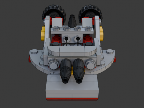 Modelo 20 - Barco composto por 74 s separados Modelo 3D