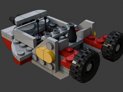 Modelo 20 - Barco composto por 74 s separados Modelo 3D