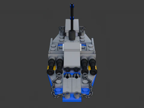 21 models - Boat consisting of 88 separate s 3D Model