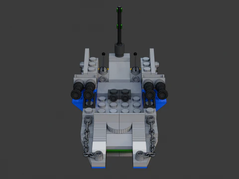 Model 22 - Boat consisting of 88 separate s 3D Model