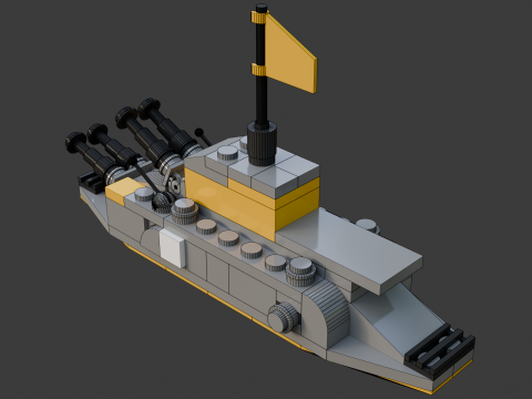 मॉडल 23 - नाव जिसमें 86 अलग-अलग नाव शामिल हैं 3D मॉडल