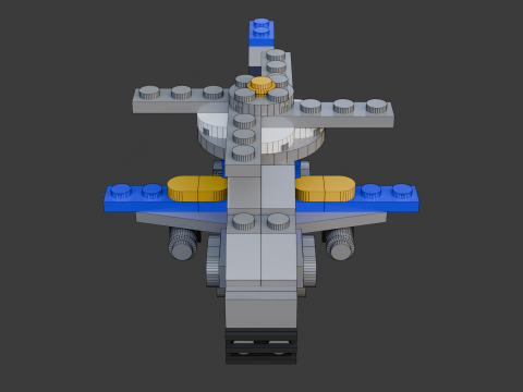 Modèle 26 - Hélicoptère composé de 104 s distincts Modèle 3D